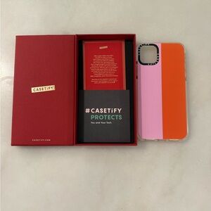 Casetify Vibrant Pink and Orange Phone Case